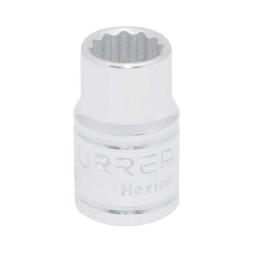 Dado de 12 Puntas 6 mm Cuadro de 3/8", Urrea 5206M. Compatible con Turbina