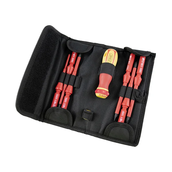 CONJUNTO DE PUNTAS / DESTORNILLADOR AISLADOS 1000V Montaje Rápido