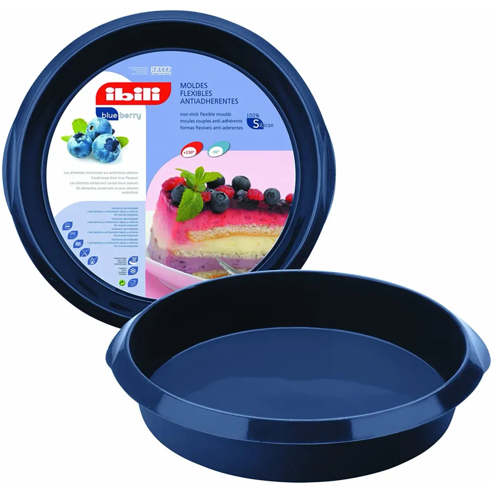 Molde Alto Silicona 20 cm - Blueberry IBILI