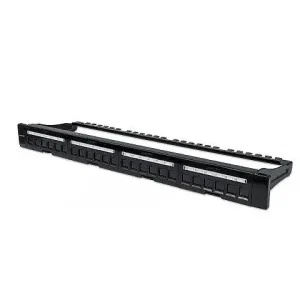 Panel parcheo intellinet 720427 cat5e 24ptos 1u organizador