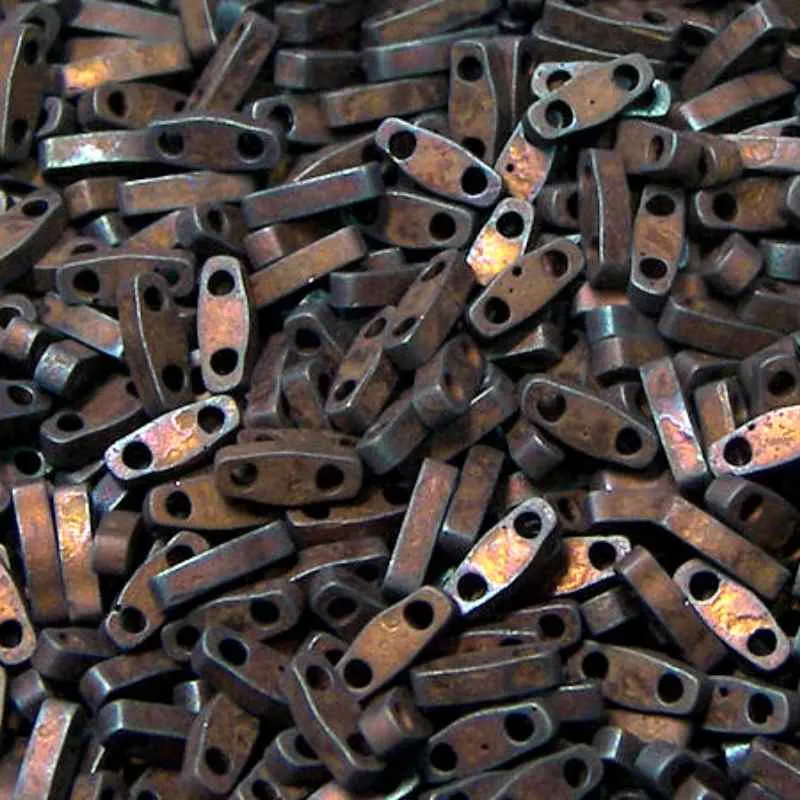 Miyuki Quarter-Tila - 5x1,2x1,9mm - 1 gr. - Metallic Dark Rasp