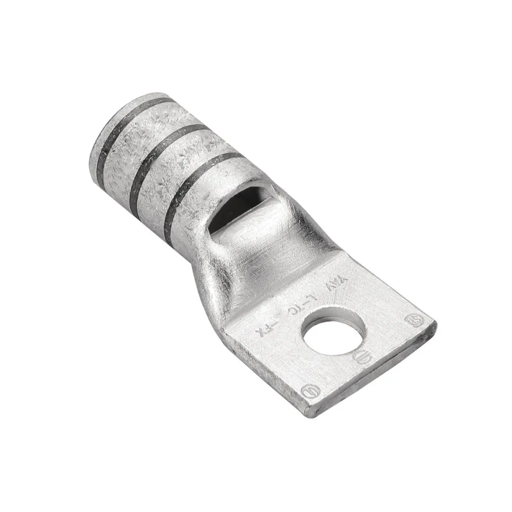 Burndy YAV28L 4/0 AWG 3/8" Stud 1 Hole Inspection Short Barrel Cobre Terminal Lug
