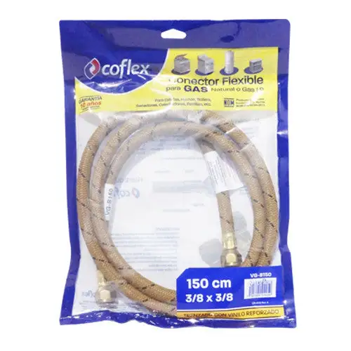 Coflex vinilo p/gas 3/8x150cm