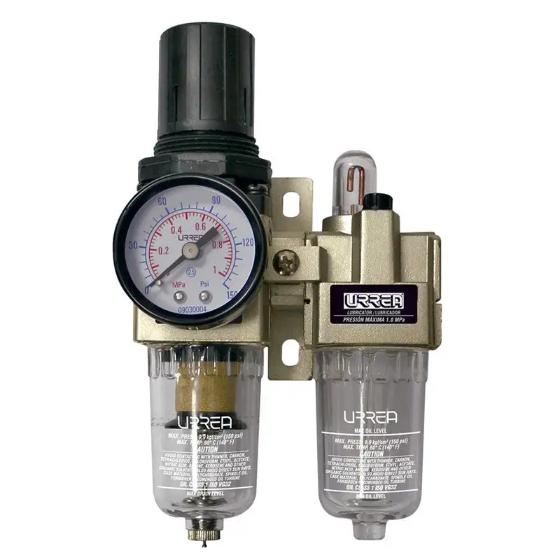 Filtro regulador y lubricador de aire de 1/4? Npt, upwl2 urrea