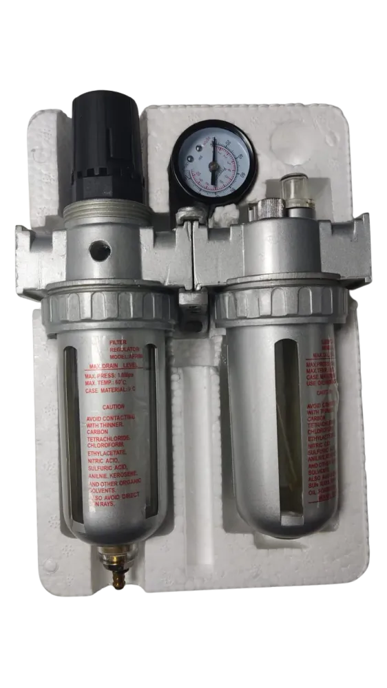 Separador de Aceite y Agua Filtro De Aire Con Regulacion Y Lubricacion (10Bar) 1/4' Zp37A Zp-37A