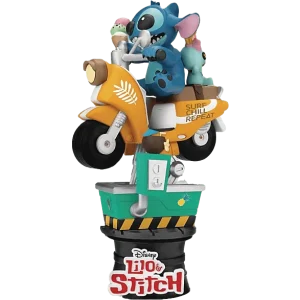 Stitch - Coin Ride PVC Diorama Aluminio 5052 | Anticorrosivo