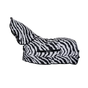 Sweet-Itch Zebra manta para eccema con cuello fijo Black/White 165 con Certificación ISO