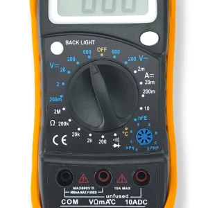 MULTIMETRO ELECTRÓNICO TECHMAN 8F-19RANGO TM-128BK
