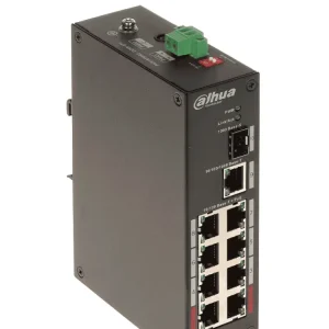 DAHUA PFS3110-8ET-96 - Switch PoE de 10 Puertos/ 8 Puertos PoE/ 1 Puerto SFP de 1000 Mbps/ 1 Puerto Puerto RJ45 10/100/100...