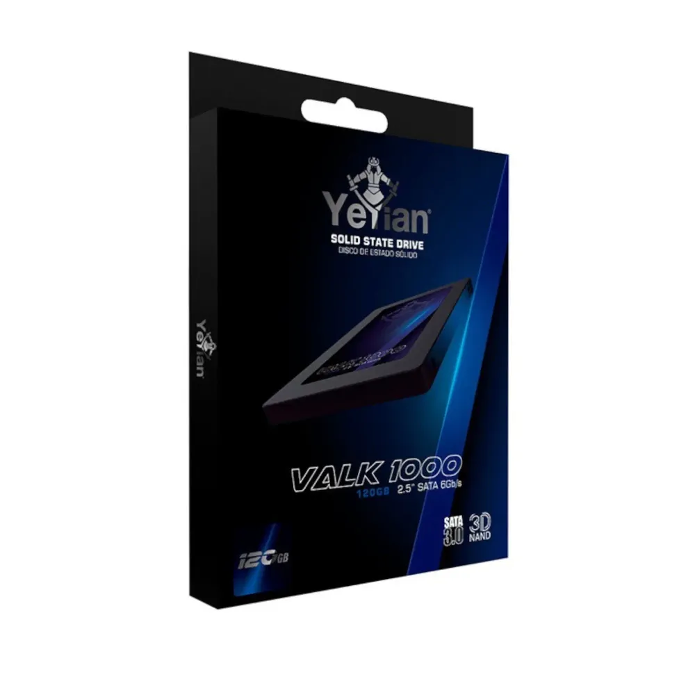 Yeyian ycv-051820-2 unidad ssd valk, 120gb, sata3, 420mb/s, 2.5 Plg