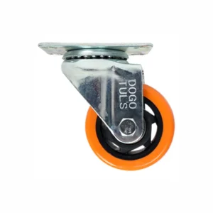 Rodaja PVC Naranja Giratoria 2 1/2", Dogotuls ZF5113