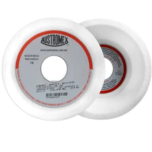 Rueda blanca vitrificada para esmerilado de acero 6X2X1-1/4 Austromex 316