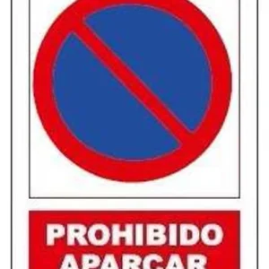 Letrero de Advertencia Señal prohibido aparcar sp885 JG Señalizacion