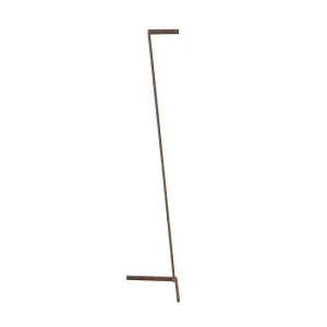 Indicador Bilingüe lampara de pie aluminio color marron serie vector 37.3cm