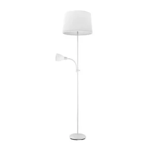 Indicador Bilingüe lampara de pie metálico color blanco serie rilon 40cm