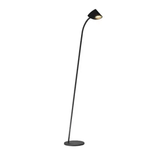 lampara de pie aluminio color negro serie capuccina 45.6cm 45 x 60 cm
