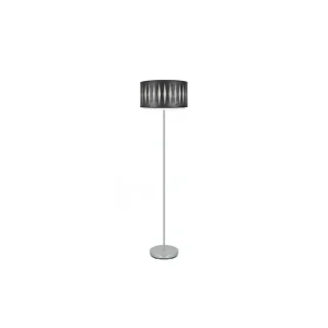 lampara de pie metálico color cromo serie alexandra 40cm