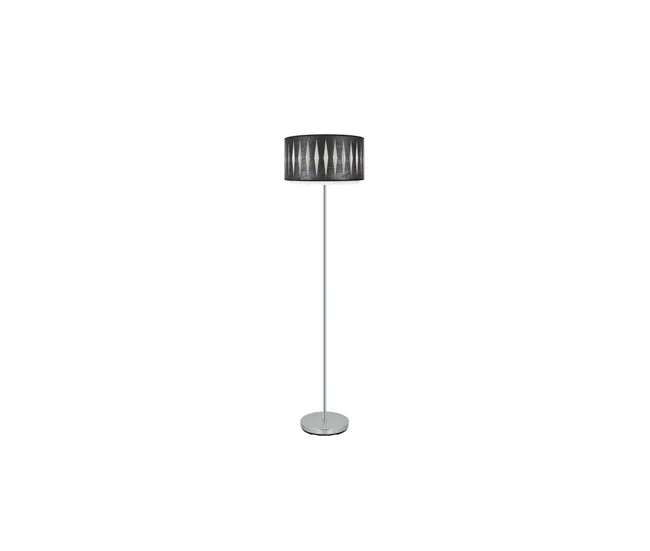 lampara de pie metálico color cromo serie alexandra 40cm