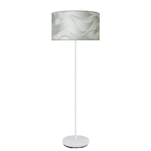 lampara de pie metálico color gris serie moda 40cm