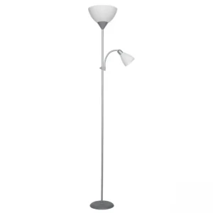 lampara de pie metálico color plata serie kopen 25cm