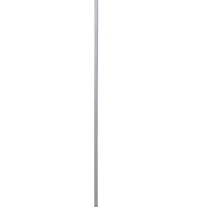 Lámpara de pie Torchiere de níquel plateado satinado de 72 pulgadas de Living Accents