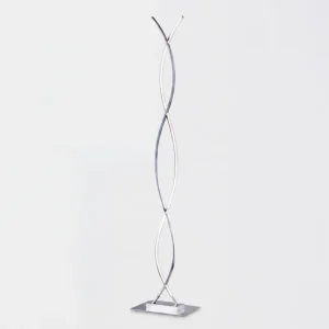 Lámpara de pie Led SNAKE níquel 138cm Diseño Plegable