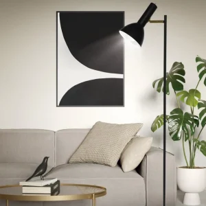 Lámpara PIE DE SALÓN LUMIERE NEGRO 1 X 60W E-27 | Impermeable