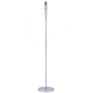 Pie de salón 1L Versalles cromo 1x60W e-27 sin pantalla Fácil de Almacenar