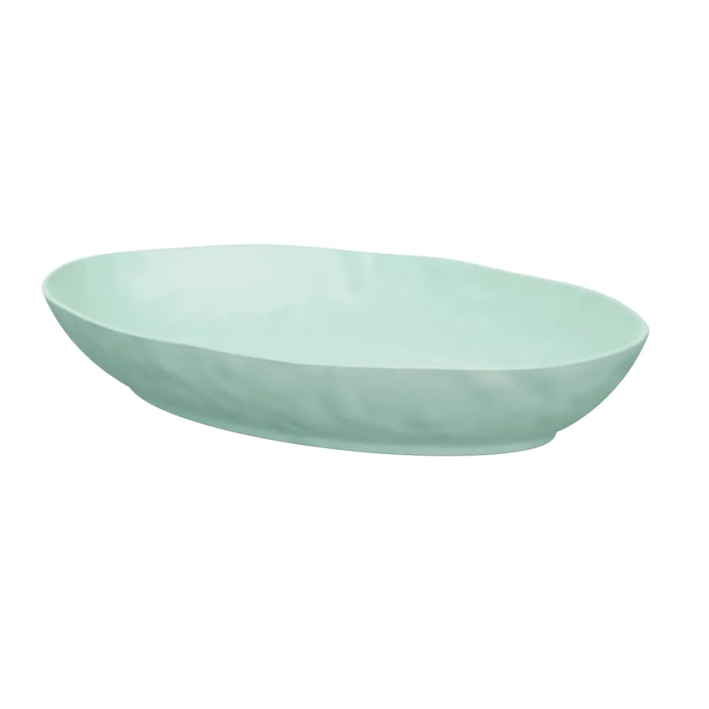Bowl Oval 3.4L 42x28x7 cm Azul Aqua Pigment