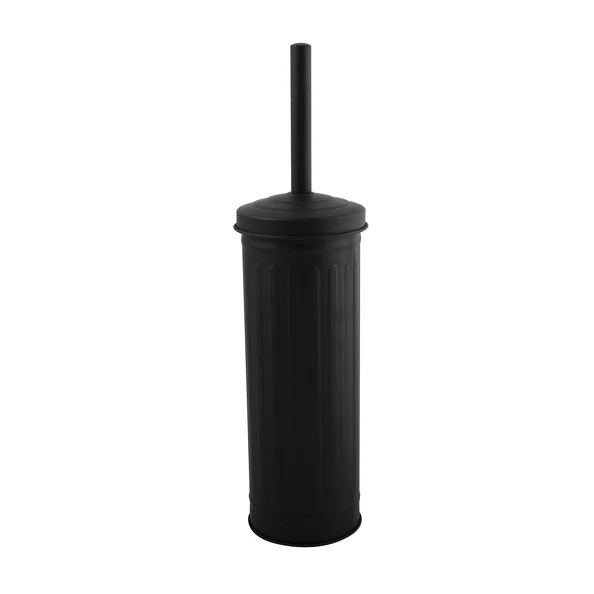 Scopino wc con supporto acciaio modello Habana - Nero