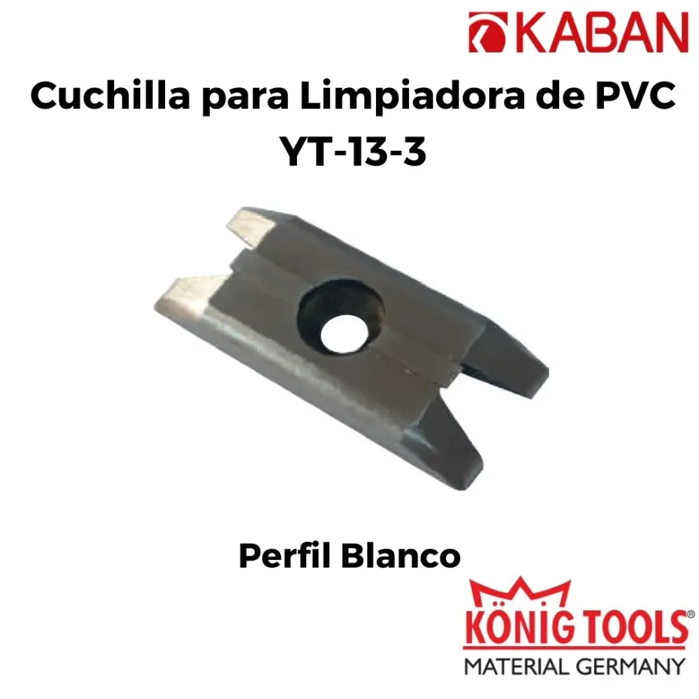Alta Resistencia YT-13-3 Cuchilla para Limpiadora de PVC para Kaban Maquinaria