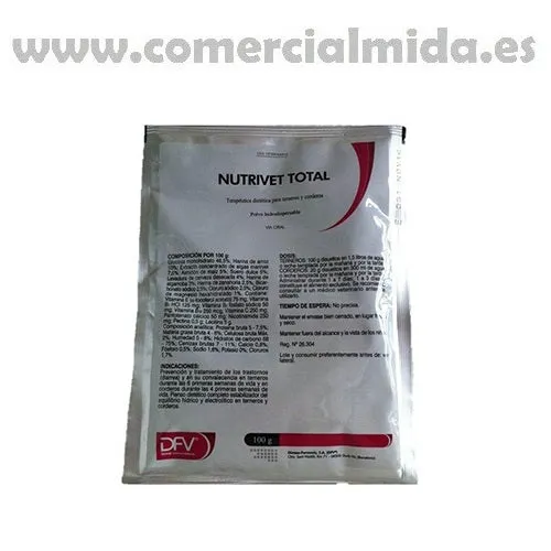 Antidiarreico NUTRIVET TOTAL 100g terneros y corderos Mango Extensible
