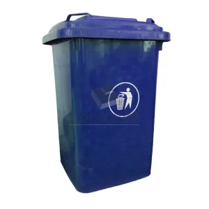 BASURERO FRANKFURT 50LT C/TAPA AZUL
