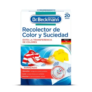 Certificado Sanitario Dr. Beckmann Recolector de color y suciedad 20 unid