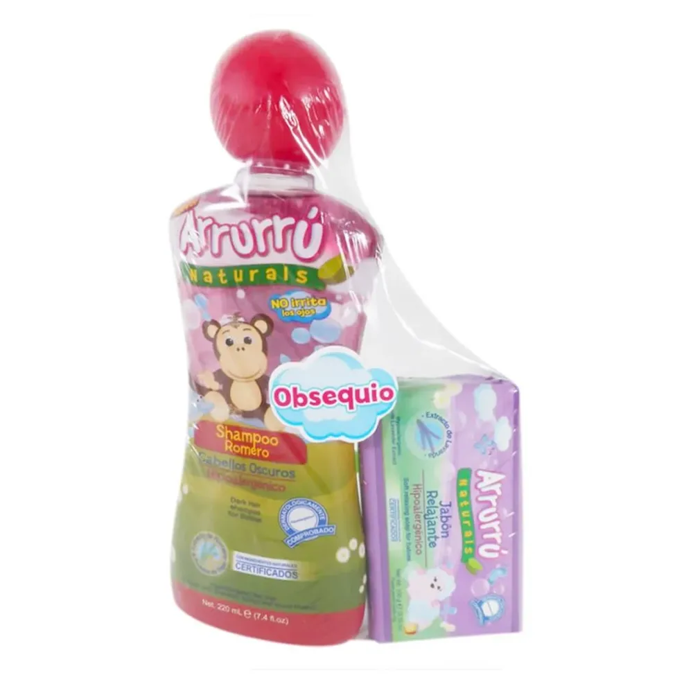 Certificado Sanitario Shampoo Romero X220ML+Jabon Arrurru