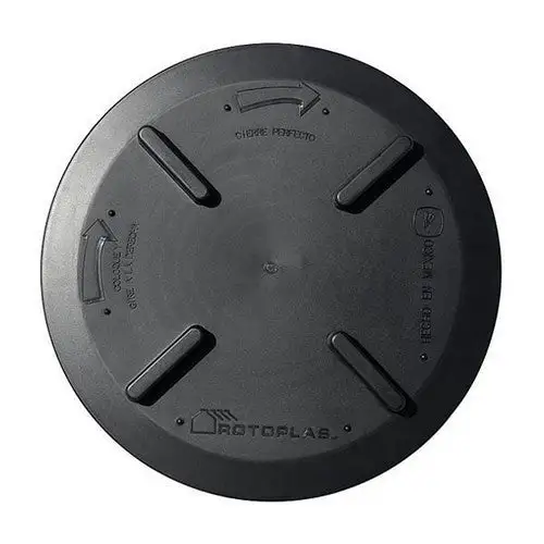 Cierre Hermético Rotoplas tapa de 18"" c/clic negro o crem