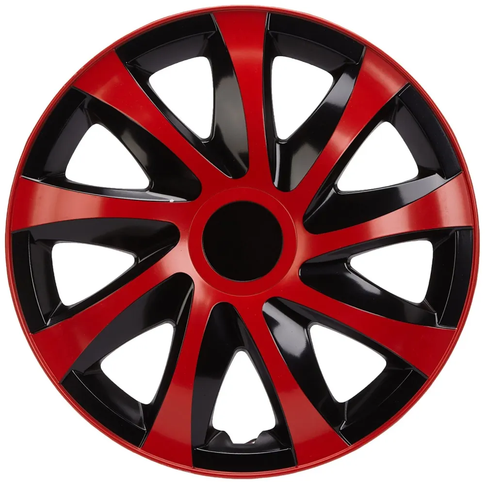 NRM Tapas Tapacubos Universales 15" 4 UD Rojo-Negro De alta gama