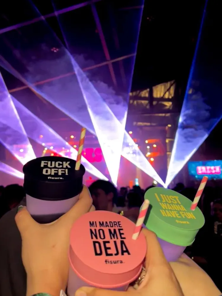 Tapa vasos antidroga “F*ck off” 3 unidades con Sellado Hermético
