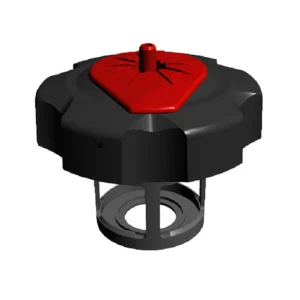 Acero Inoxidable AISI 304 Tapón de gasolina negro/rojo extraordinario para garrafa Tuff Jug