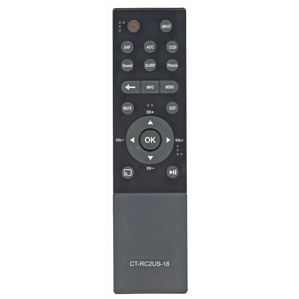 Control remoto para televisor Toshiba CT-RC2US-18 CHROMECAST - PK11V02360I - Compatible con Sistemas de Gestión de Contenidos