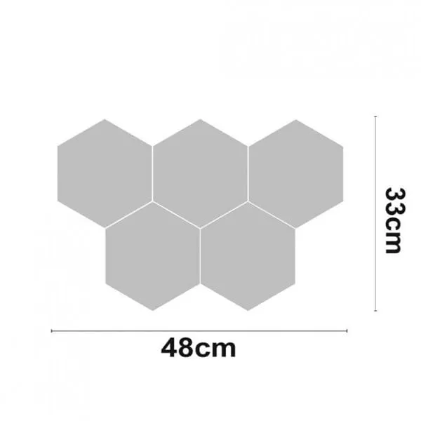 Figura LED panel abeja 7hSevenOn 15W 200LM 4000K 33x48 cm