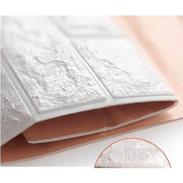 Pack de 4 paneles de imitación piedra WS-567-20 blanco 75x70 cm