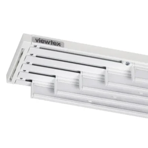 Riel Panel Deslizante Blanco 144cm (Clase Comercial)