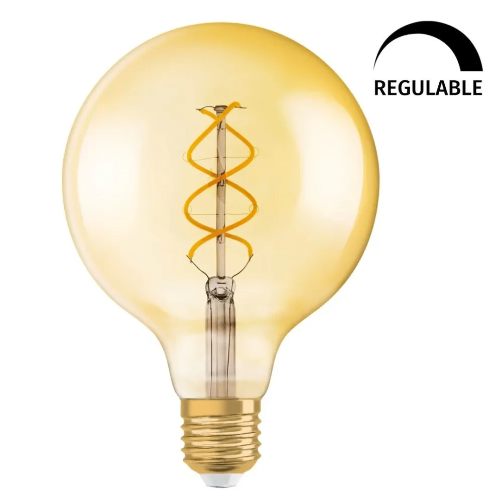270008 LAMPARA GLOBO FILAMENTO LED REG E27 4,5W 2000K ANTIGUO 1906 OSRAM