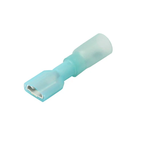 14 AWG Heat Shrink Female Fully-Insulated Disconnect Terminals (Pack 25)