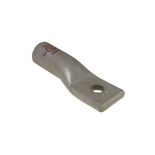 Long Barrel 4/0 AWG 1/4 Stranded Aluminum Single Hole Compression Terminal Lug Marfil 93056