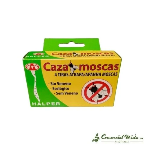 Cinta de Aluminio HALPER 4 Tiras Ecológicas Atrapamoscas