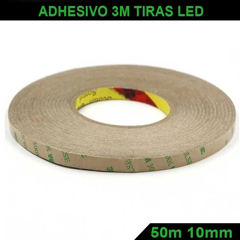 Rollo Adhesivo 3M Tiras LED 10mm 50 Metros Aprox. Color Marrón Kraft