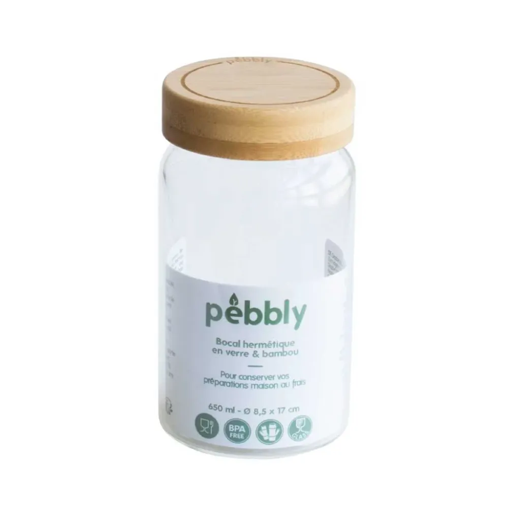 Pebbly Screw Top Container Diseño de Bajo Perfil