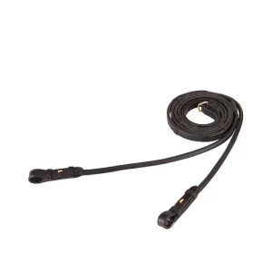 Amortiguador de Uretano para Equipo riendas de cuero con grip y topes, 16 mm Black/Gold F